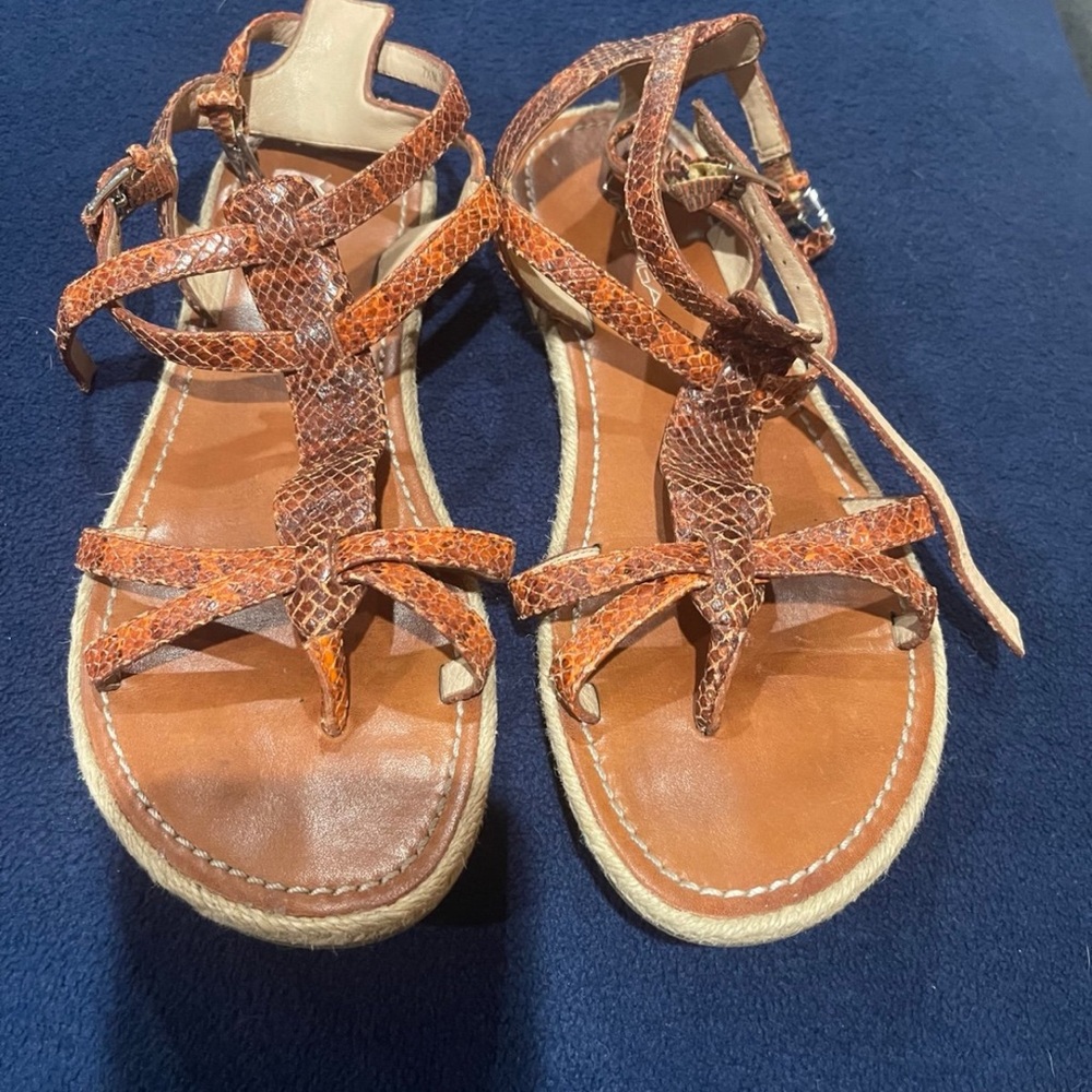 Via Spiga Brown Strappy Sandals